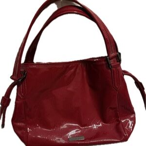 Burberry Glossy Red Shoulder Bag